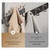 Punch-Free 8-Hook Over-Door/Wall Clothes Hanger with Storage