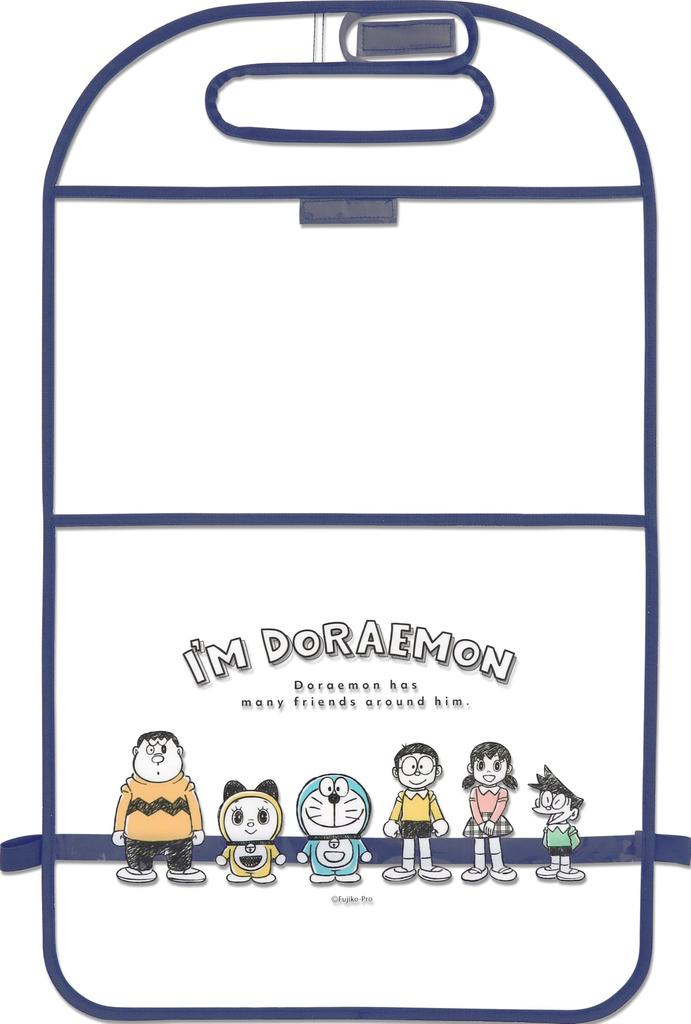 Meiho DORAEMON Rear Seat Kick Guard Seatback Pocket Clear DE0353