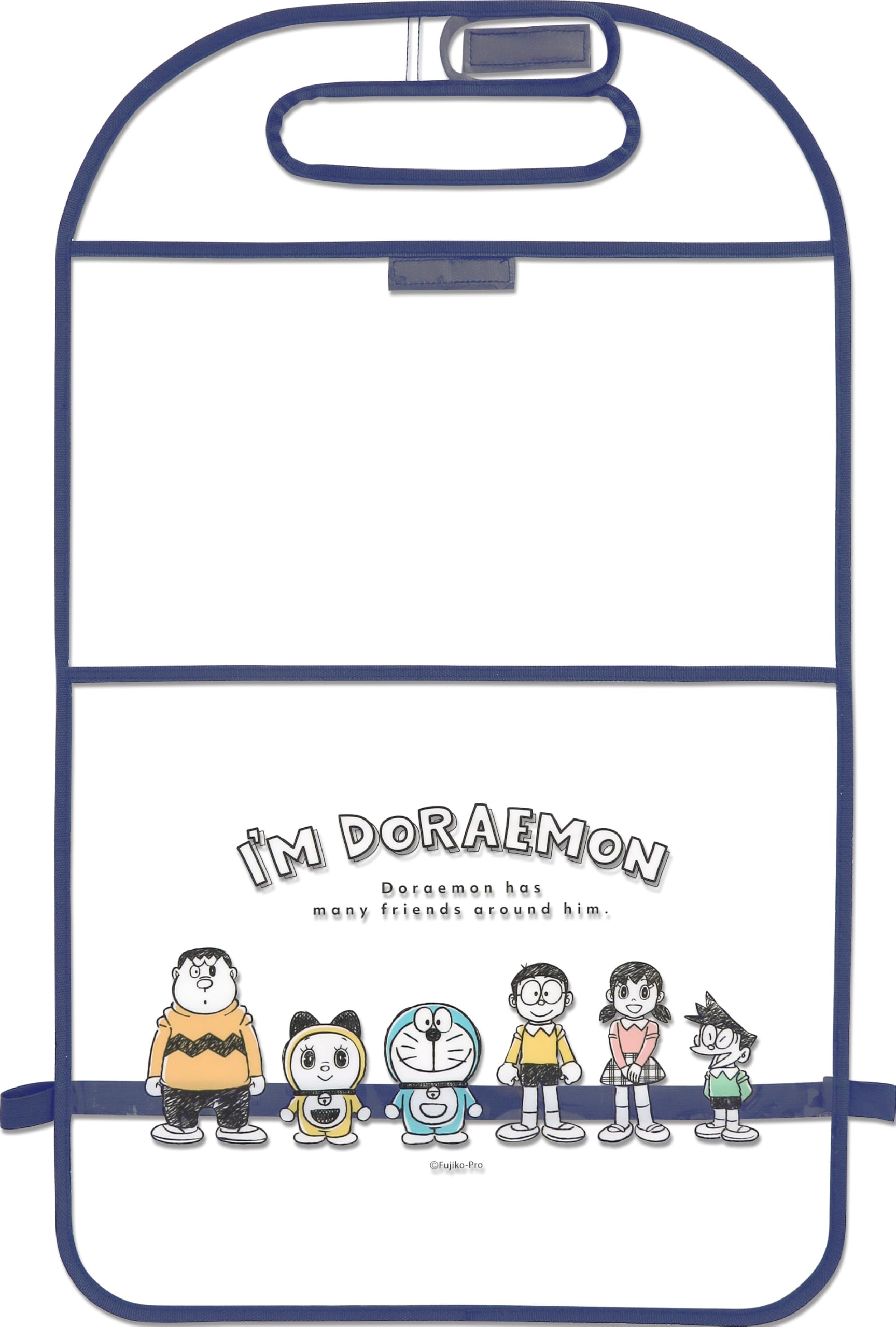 

Meiho DORAEMON Kick Guard Seat Back Pocket for Rear Seats, Clear DE0353