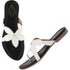 Shoetopia White Flat Sandals For Women /Eu42