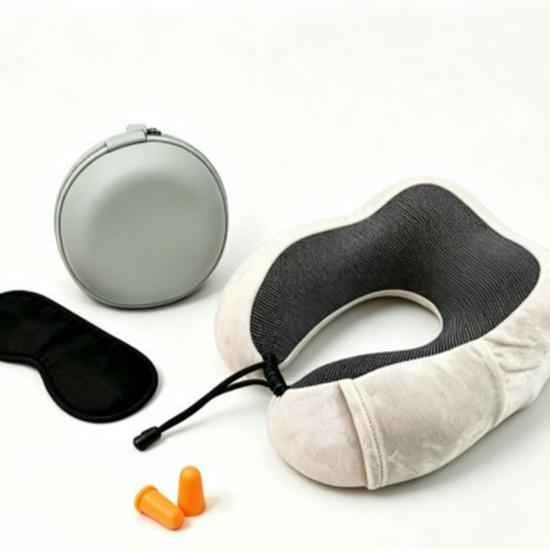 Slow Rebound Memory Foam U-Shape Neck Pillow for Travel