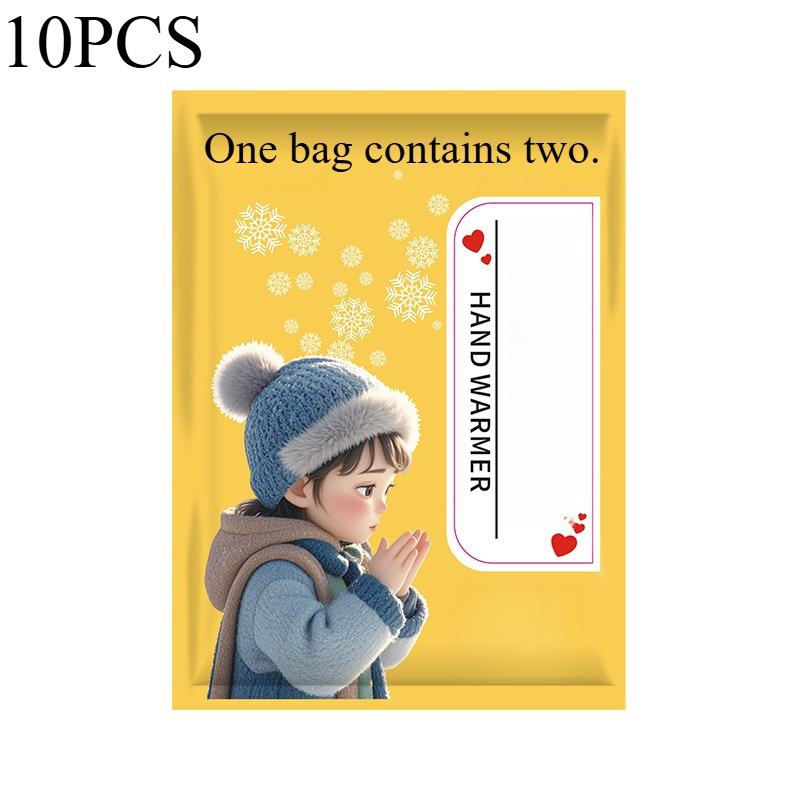 10PCS hand warmer student-specific wearable hand warmer sticker grip-free cover hand heating pad self-heating sticker hand warmer