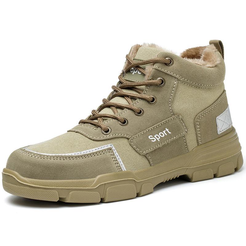 

Модная спецобувь с металлическим подноском, защитой от ударов и проколов, сварочная защитная обувь, термостойкая, износостойкая обувь безопасности H70 45