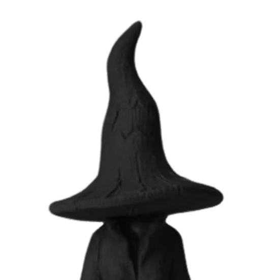 1/2Pcs Hand-Painted Enchanting Witch Statue Halloween Tree Root Black Witch Figurine Resin Sculpture Home Holiday Party Decoration Ornament