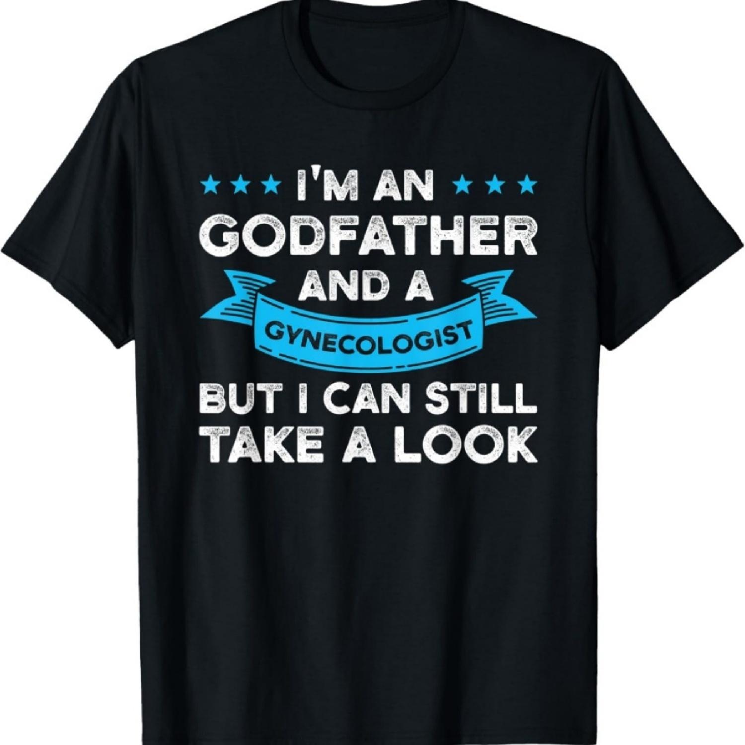 

Mens I m an godfather and a gynecologist goddad Godfather T-Shirt XXXXXL чорний