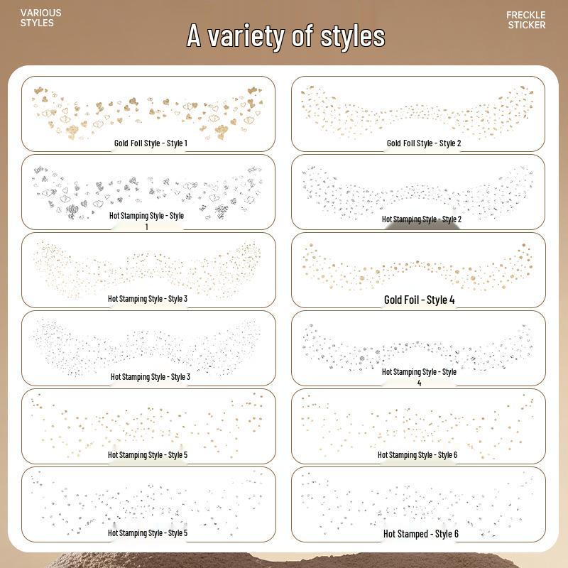 Hot-Selling Freckle Tattoo Stickers for Face Makeup