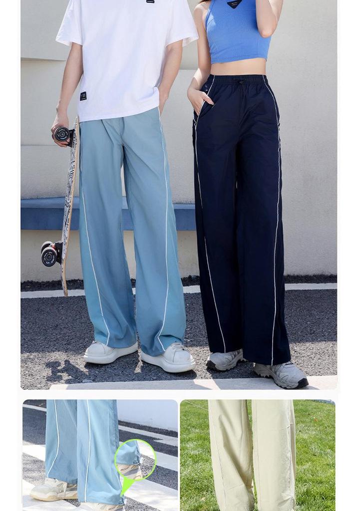 Women's High-Waisted Quick-Dry Summer Pants - Slimming, Lightweight, Breathable, Sun-Protection, Wide-Leg Design