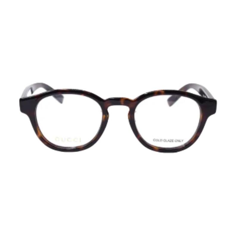 Gucci Optical Glasses [Available Prescriptions] Movable Nose Pads 002 (tortoiseshell Frame/clear Lens) 49 Dust Bag + Glasses Case (random Color)