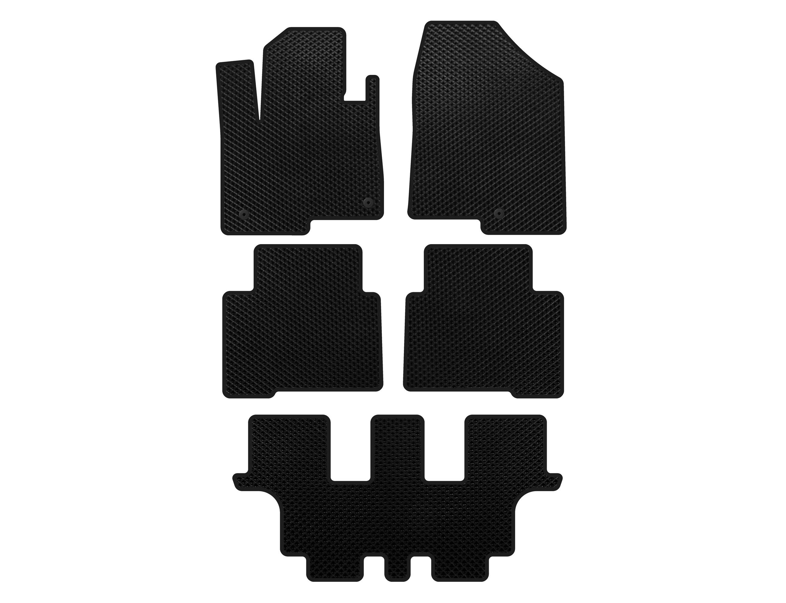 

EVA mats (3 rows, for Grand, Black) for Hyundai Santa Fe 4 2018-2023