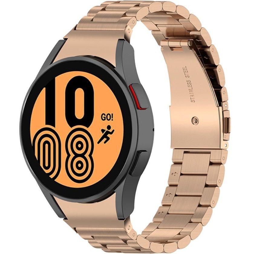 Armband für Samsung Galaxy Watch 4/5/6/7/FE 40/42/43/44/45/46/47mm, Roségold Pink