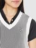 Knit Cotton PG Logo Long Heat UV Protection X Dark Navy 0 [Pearly Gates] Women's Vest, Beam, Knit, Pattern, Anti-see-through, Shielding, / 055-3173204
