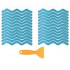 6/12/24Pcs Anti Slip Shower Stickers With Scraper Safety Bathtub Strips Adhesive Decal Waterproof  For Bath Tub Shower Stairs