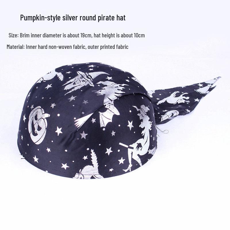 Caribbean Pirate Hat: Halloween Ghost, Captain, Pumpkin, Zorro Costume
