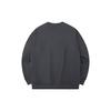 Anta FW22 Solid Color Logo Print Crew Neck Sweatshirt Unisex Tops Grey 952238721-4