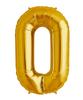 Foil Balloon Number 0 Zero 70 Cm Gold Gold Large Number Birthday Decoration