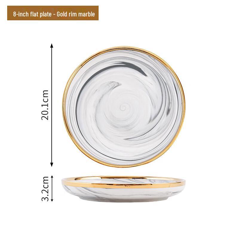 Jing Zhou Yuan Premium Marble Dinnerware