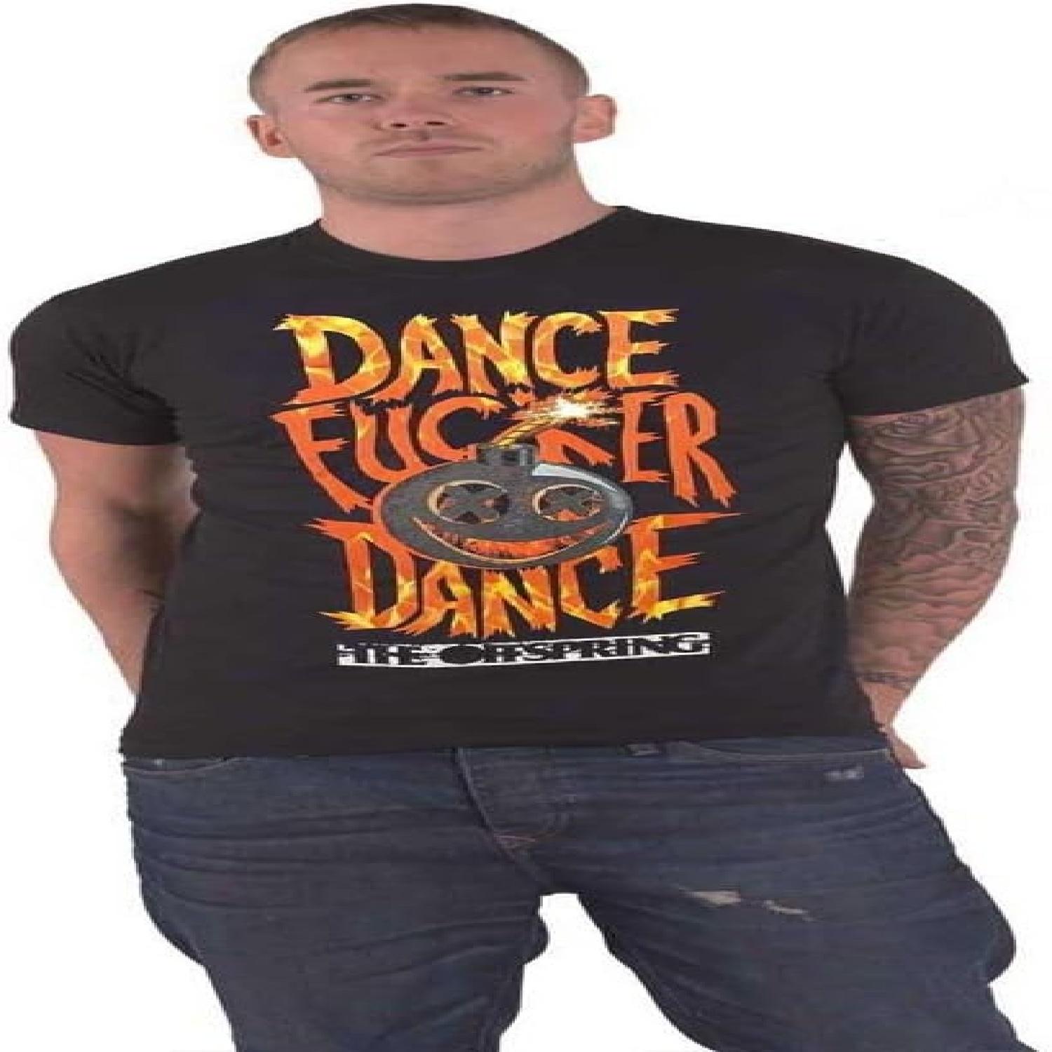 The Offspring T Shirt Dance Band Logo New Official Unisex Black S чёрный