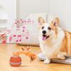 Interactive Dog Toys Smart Rolling Ball With Rope Motion Activated Automatic Moving Squeaky Dog Training Puppy Chew Toy Balls