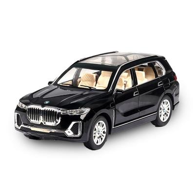 BMW X7 Люксовий позашляховик 1:24 Лита Металева Модель Автомобіля З Відтяжним Механізмом - Чорний