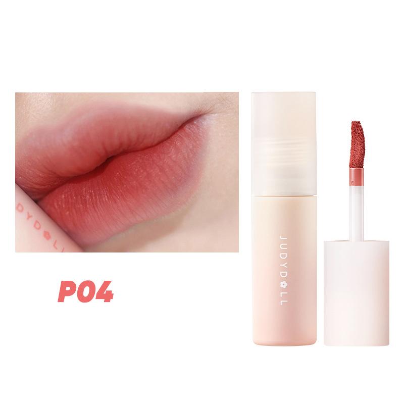 Lápiz labial Barro labial crema pequeña puré show blanco boca rojo caja ciega brillo labial mate