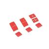 Red Aluminum Button Sticker For Toyota Corolla - Window Lift Lock 9pcs