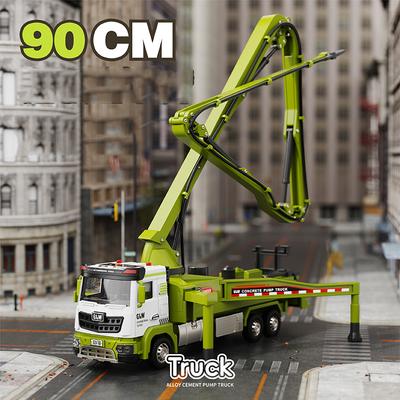 1:40 Spuitpomp Vrachtwagen Auto Speelgoedmodel Diecast Brandweerwagens Terugtrekken Geluid Licht Legering+Kunststof Technisch Voertuig Collectie Cadeau