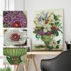Ny spesiell form diamantmaleri Blomst Scenisk mønster DIY 5D Del Drill Kryssstingsett Krystallkunst Rhinestone Broderi