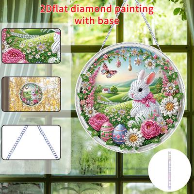 Diamond Painting Home Decor Double-Sided Printing 5D DIY Diamond Painting Dots Pendant Rhinestone Diamond Art Window Pendants