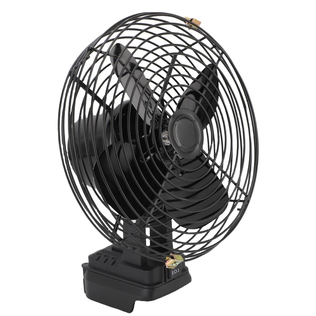 Cordless Jobsite Fan Fit for BL1840 Battery Portable 35W 4000RPM 8in Iron Blades 2 USB Ports Construction Site Outdoor