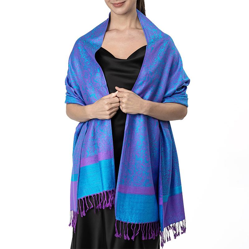 New Fashion Jacquard Women's Scarf Winter Long Soft Shawl Women's Printed Pattern Headband Comfortable and Warm