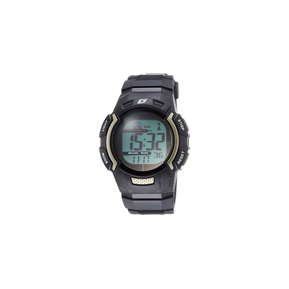 Arias Digital Solar Radio-Controlled Watch Waterproof Multi-Function Backlight Men s Black Rubber Strap AD06519RCSOL4