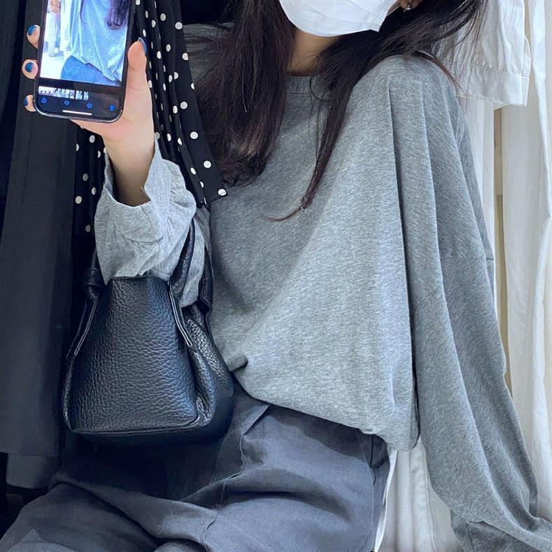 IELGY Macaron Lychee Pattern Bucket Bag Casual All-Match Hand-Carrying Vegetable Basket Shoulder Messen