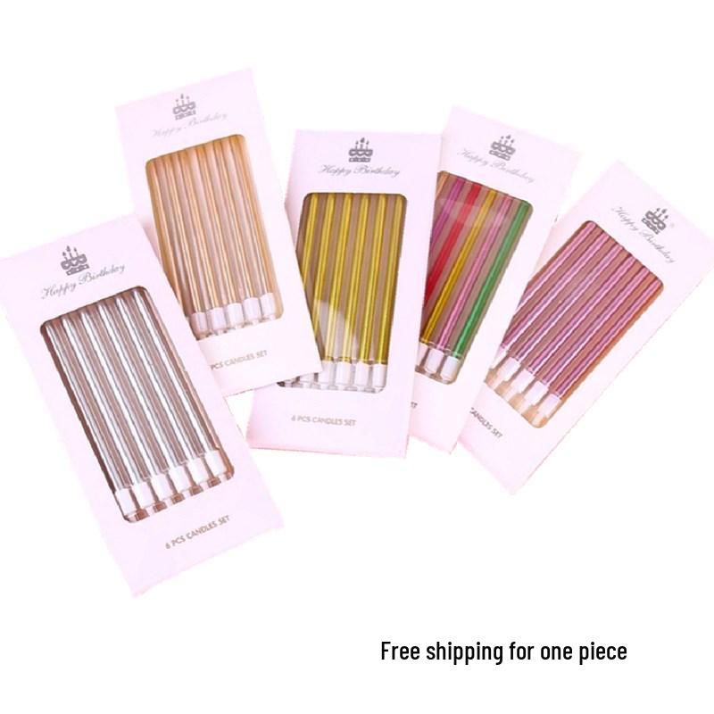 Gold-Plated Number Candle Set (50 Pieces) - Free Shipping, One-Year-Old Birthday Cake Decorations