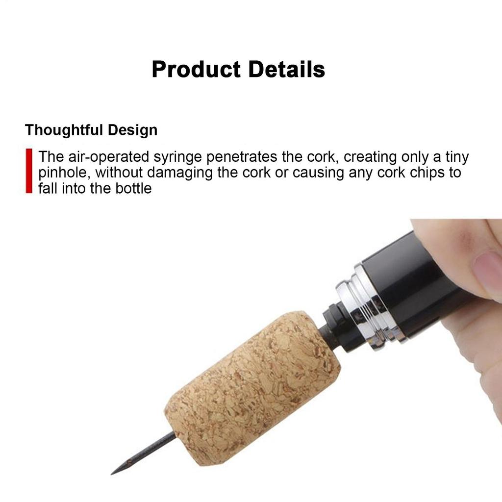 Wine Opener Portable Cork Remover Tool Air Pressure Pump Wine Bottle Opener For Travel Bar Bartender Kitchen Apartment