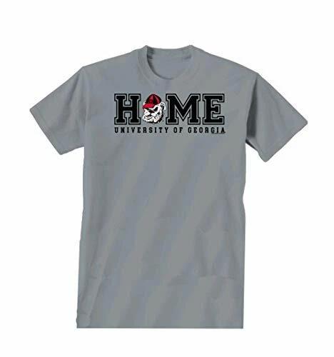 New World Graphics University of Georgia Home Short Sleeve Tee Shirt Gravel L