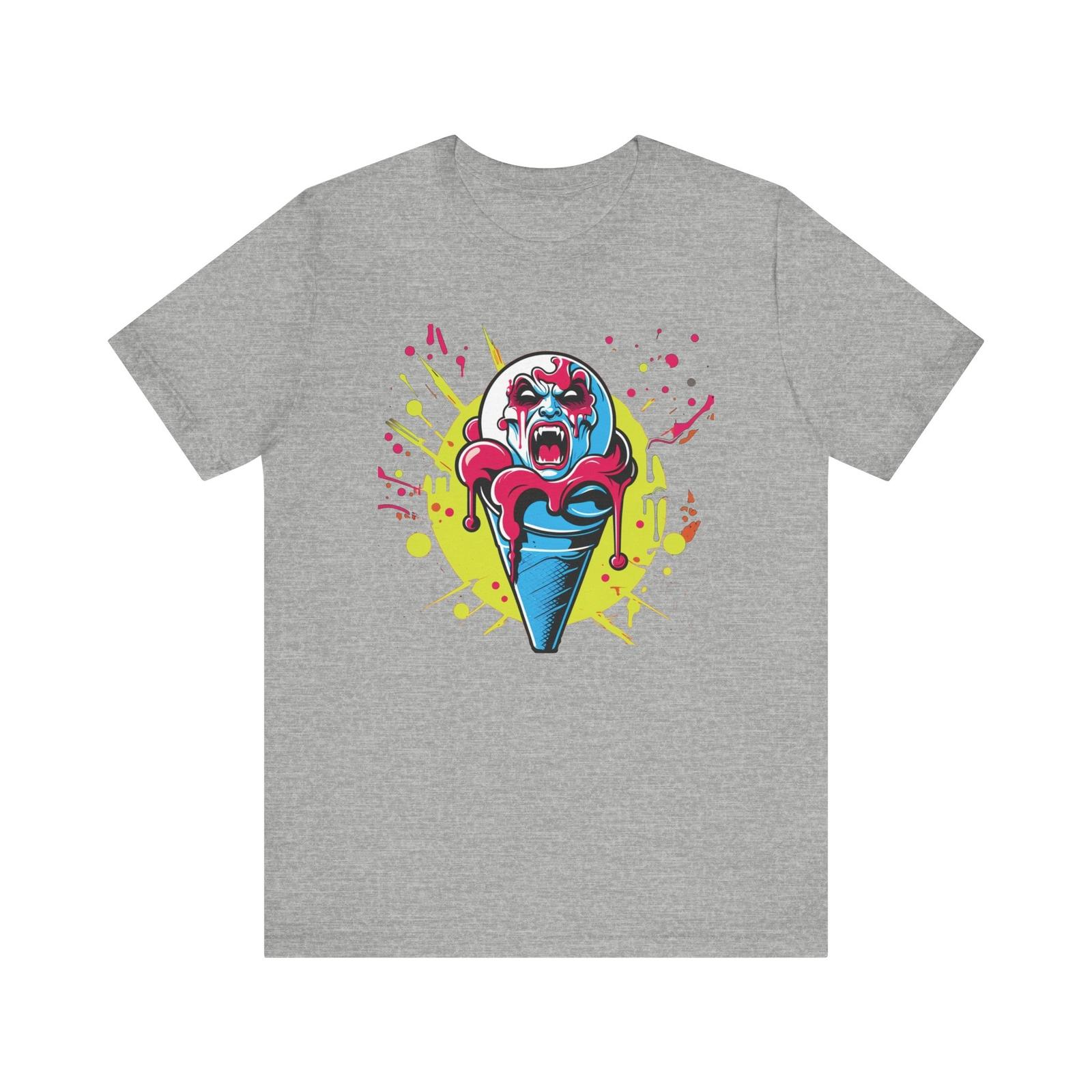Vampire i scream ice cream colorful splash design for halloween gift or party S разноцветный