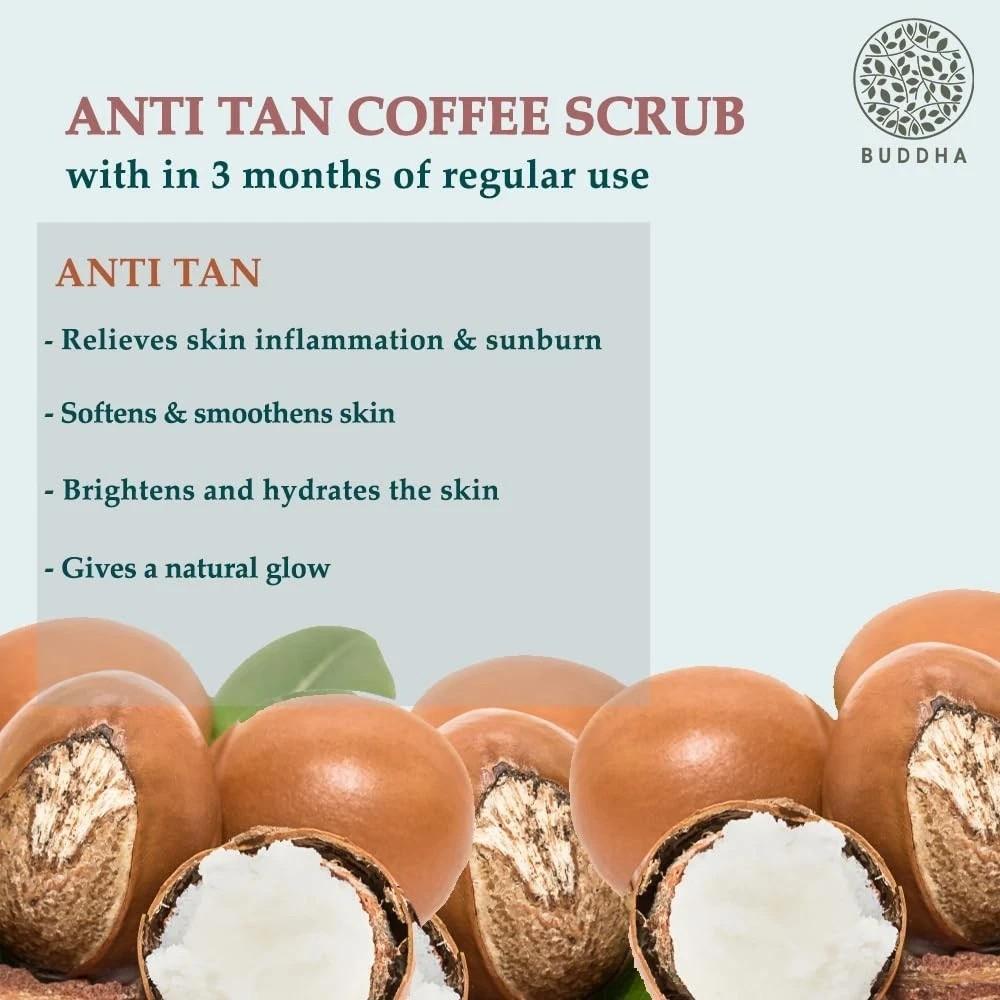 Buddha Natural Anti Tan Coffee Scrub 100gm