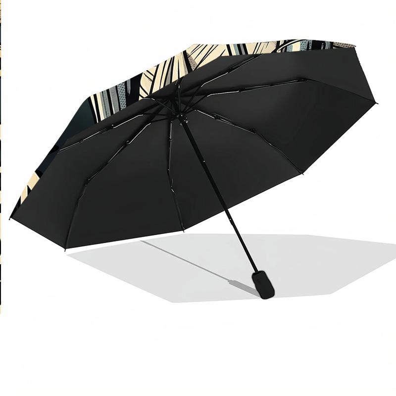 Portable Auto Folding Umbrella,Lady Gaga 8 Rib Waterproof Umbrella For Camping Commute