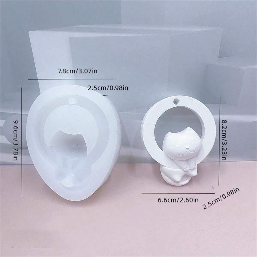 Owl, Elephant, Giraffe, Dinosaur Aromatherapy Candle Mold, DIY Animal Diffuser Stone Plaster Silicone Mold