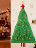 Fabric Advent With Pockets 24 Days Christmas Tree Shape Storage Bag Cloth Advent Countdown Calendar For Home Decorators