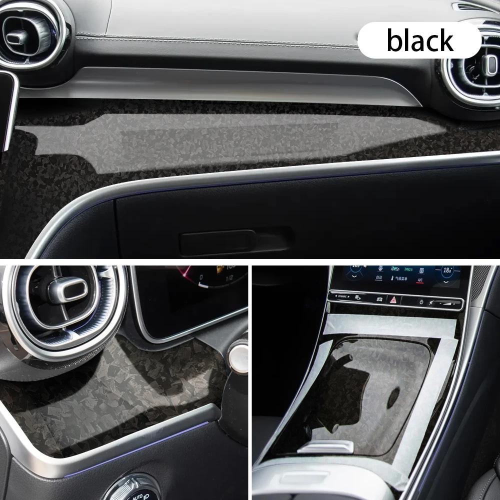 PET Forged Carbon Wrap Self-adhesive Car Wrap Vinyl Auto Tuning Waterproof Motorcycle Stickers Custom Fit Car Film Accessories