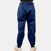 Y-3 Solid Color Drawstring Cuffed Casual Pants Men bottoms Blue HZ8819