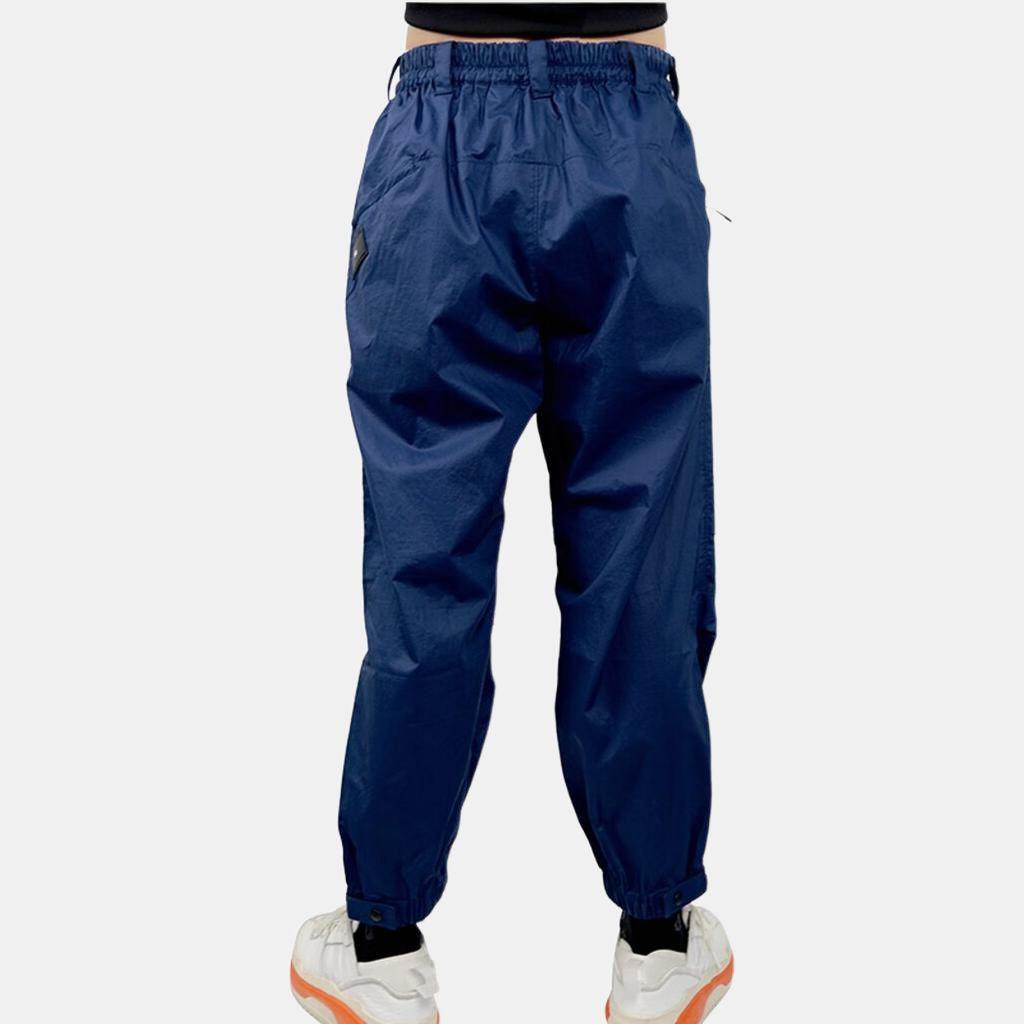 Y-3 Solid Color Drawstring Cuffed Casual Pants Men bottoms Blue HZ8819
