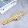 Poyasa Fashion Caucasus Women Dress Belt Metal Waist Chain Adjustable Length Arabic Bridal Wedding Jewelry Waistband