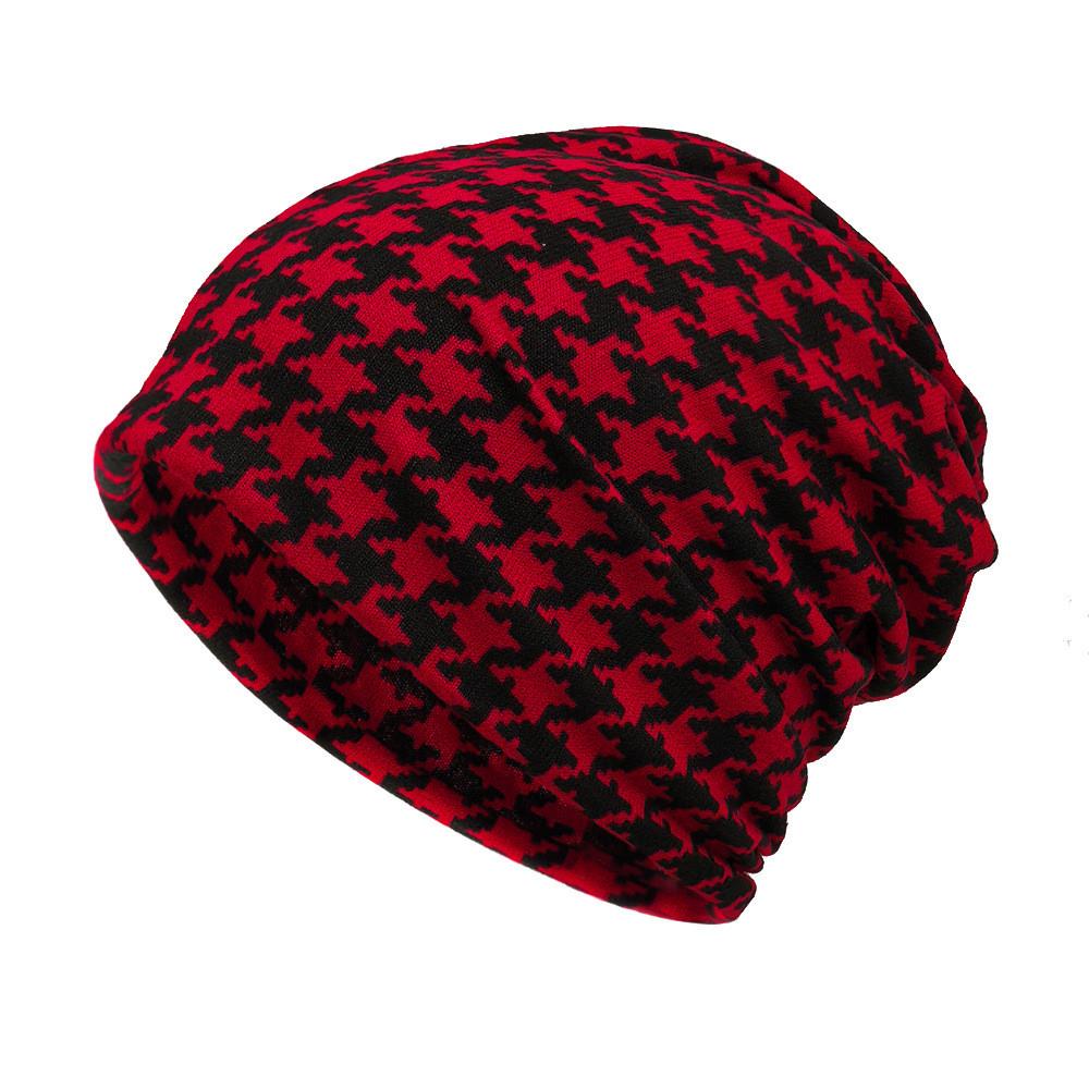 Vintage Style Pullover Cap With Printed Design For Casual Winter Outfits