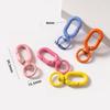 5pcs Colorful Metal Lobster Claw Clasps Swivel Lanyards Trigger Strap with Key Ring DIY Accessories for Bag Key Chains Connector
