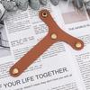 6pcs/set Leather Hook Baggage Organizer Belt Buckles T-shape Travel Accessories  Suitcase