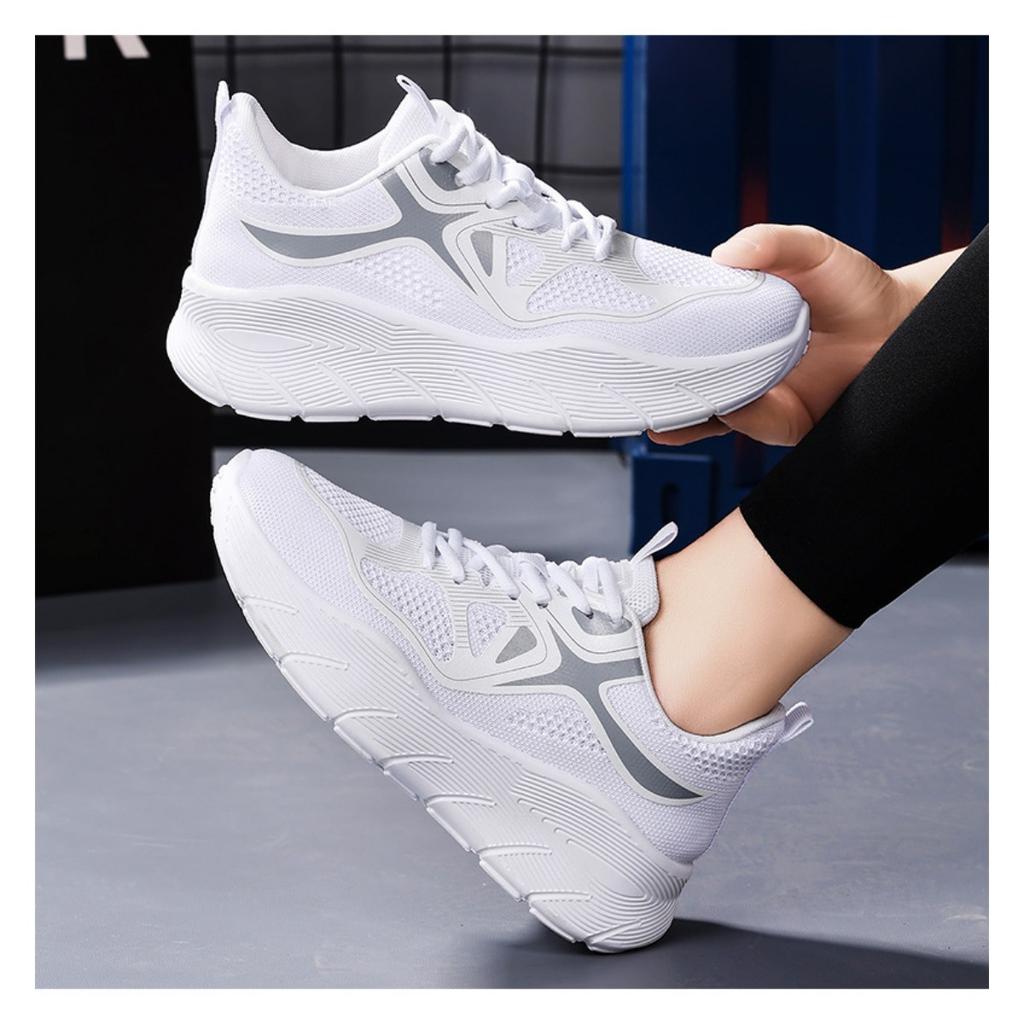 Women's Shoes, Versatile Sports Shoes, Fly Woven Mesh Shoes, Lightweight Casual Shoes with Shallow Mouth, Comfortable Women's Shoes