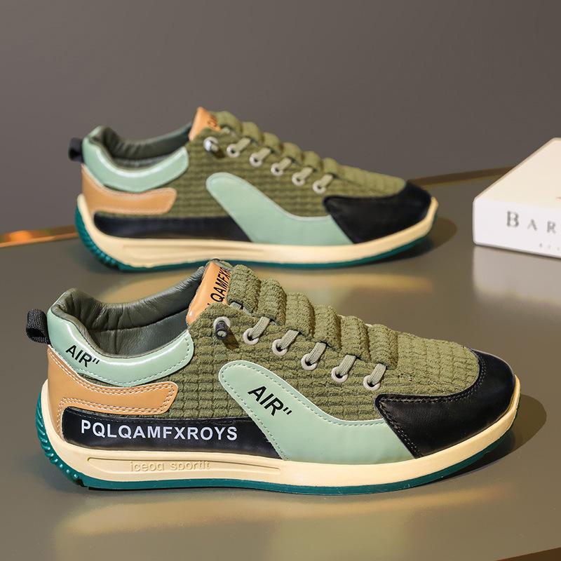 

Men s shoes 2024 new autumn casual one-pedal board shoes non-slip running Forrest Gump shoes men s versatile sports trendy shoes 44 зелений