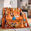 1Pc Goofy'S Adventures Orange Blanket Soft And Comfortable Casual Warm Camping Travel Christmas Halloween Xmas Gift M924197